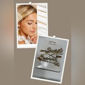 Gold and Silver Hair Clip Set